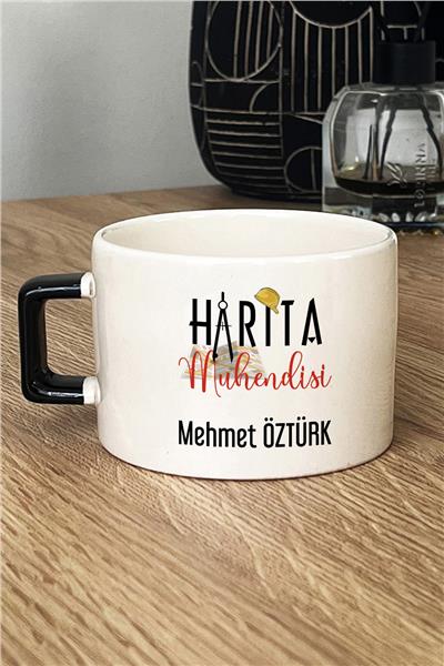 Harita Mühendisi Kişiye Özel Lüks Fincan