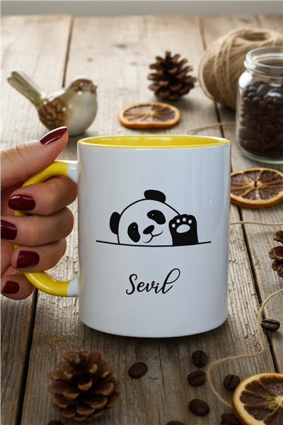 Hello Panda Kişiye Özel Kupa Bardak Standart