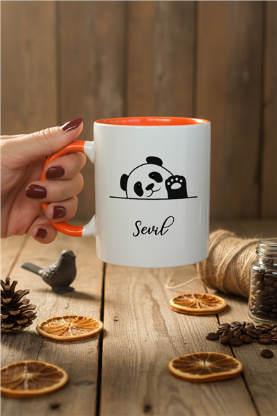 Hello Panda Kişiye Özel Kupa Bardak Standart