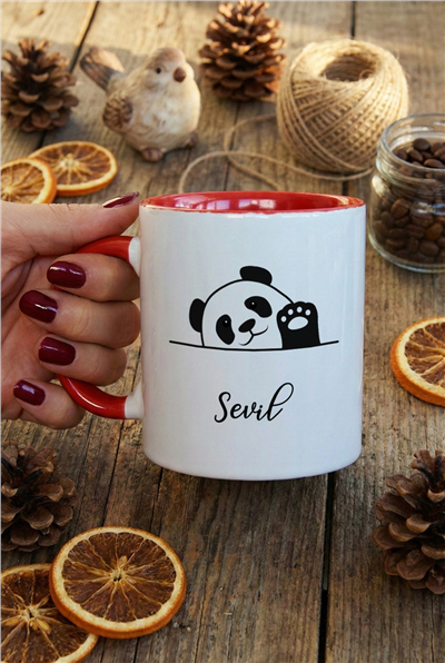 Hello Panda Kişiye Özel Kupa Bardak Standart