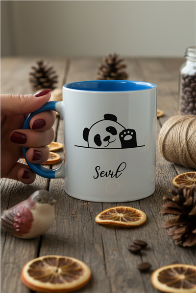 Hello Panda Kişiye Özel Kupa Bardak Standart