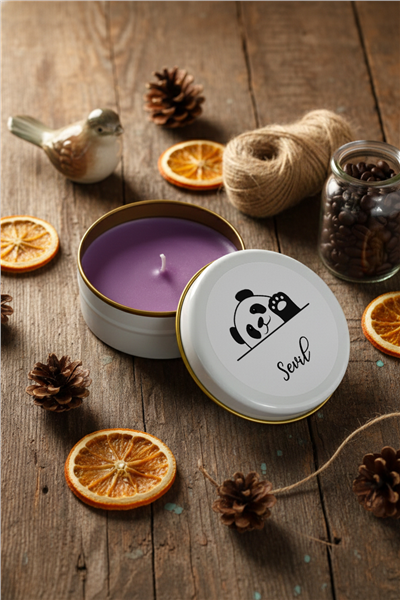 Hello Panda Kişiye Özel Mum