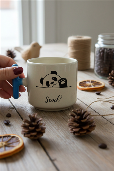 Hello Panda Kişiye Özel T Kupa
