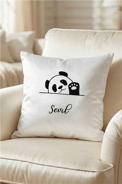 Hello Panda Kişiye Özel Yastık