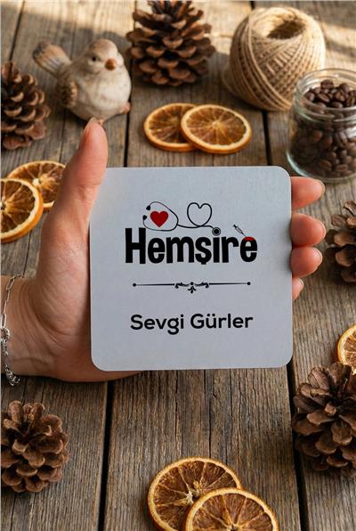 Hemşire Kişiye Özel Bardak Altlığı