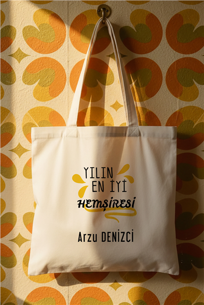 Hemşire Kişiye Özel Bez Çanta