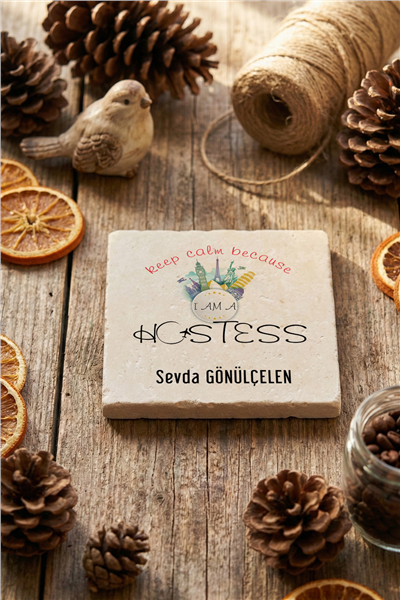 Hostes Kişiye Özel Bardak Altlığı
