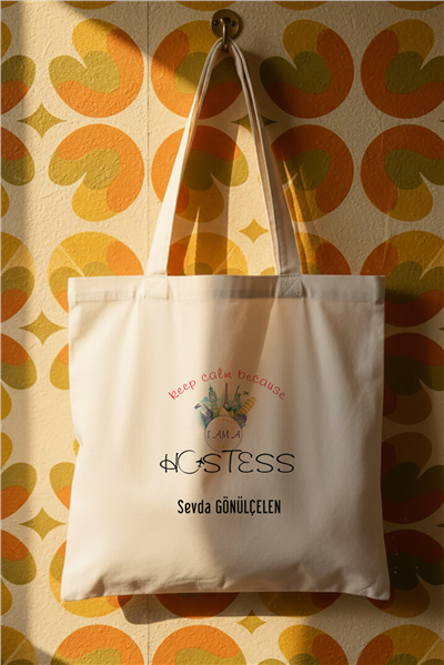 Hostes Kişiye Özel Bez Çanta