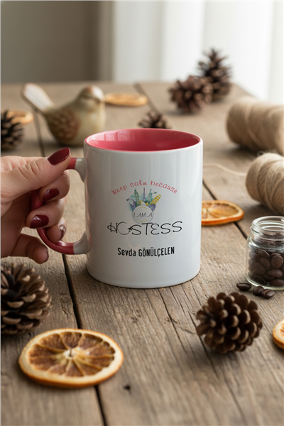 Hostes Kişiye Özel Kupa Bardak Standart