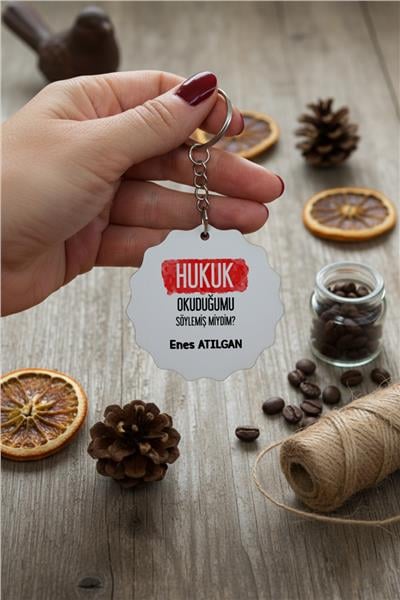 Hukukçulara Hediye Kişiye Özel Anahtarlık