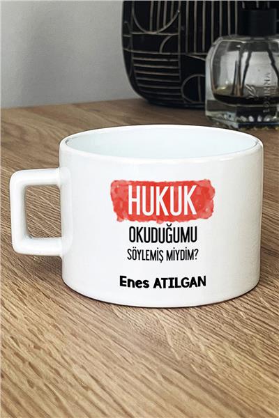Hukukçulara Hediye Kişiye Özel Lüks Fincan