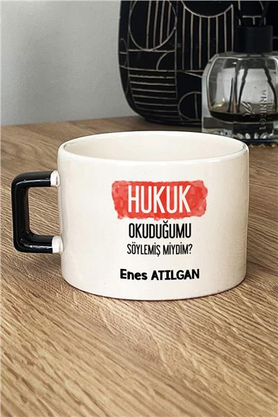 Hukukçulara Hediye Kişiye Özel Lüks Fincan