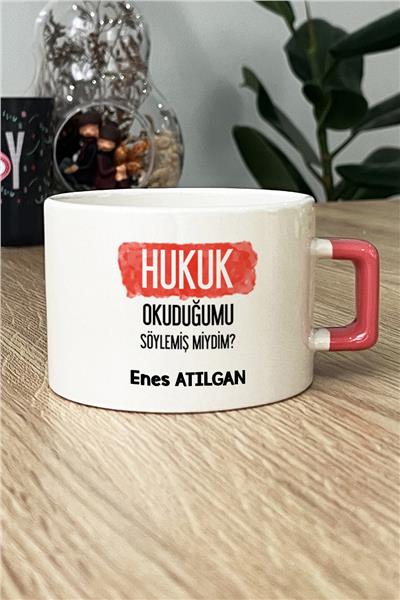 Hukukçulara Hediye Kişiye Özel Lüks Fincan