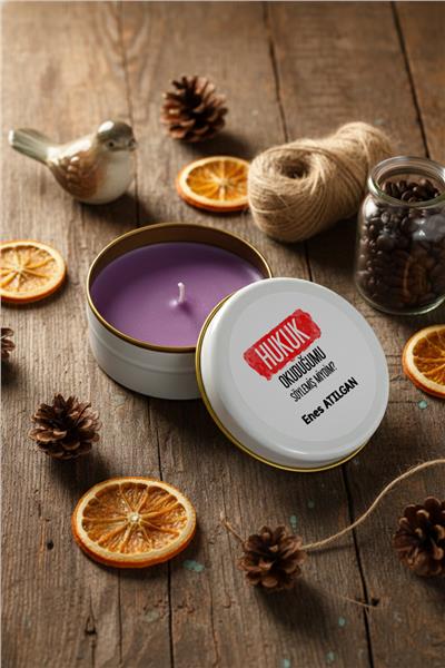 Hukukçulara Hediye Kişiye Özel Mum