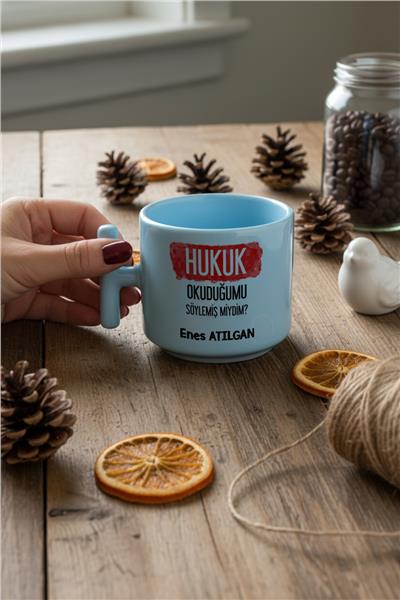 Hukukçulara Hediye Kişiye Özel T Pastel Kupa