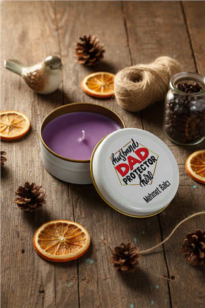 Husbanda Dad Protector Hero Kişiye Özel Mum