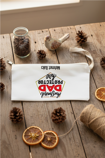 Husbanda Dad Protector Hero Kişiye Özel Kalemlik