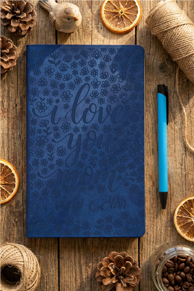 I Love You Mom Kişiye Özel Defter ve Kalem