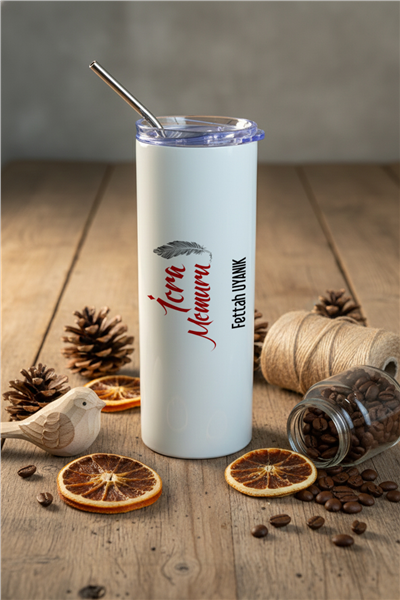 İcra Memuru Kişiye Özel Pipetli Çelik Termos