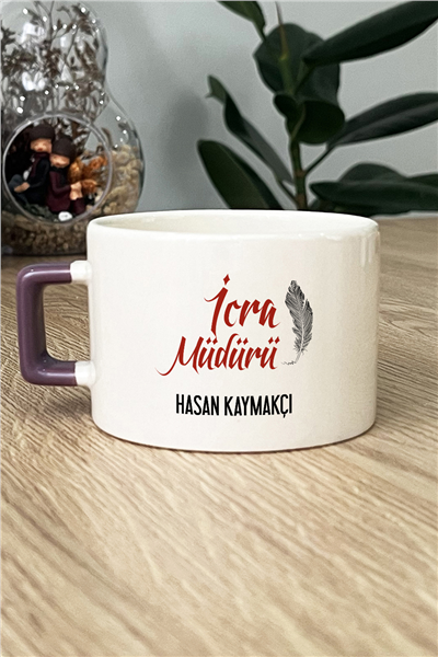 İcra Müdürü Kişiye Özel Lüks Fincan