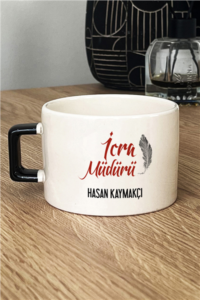 İcra Müdürü Kişiye Özel Lüks Fincan