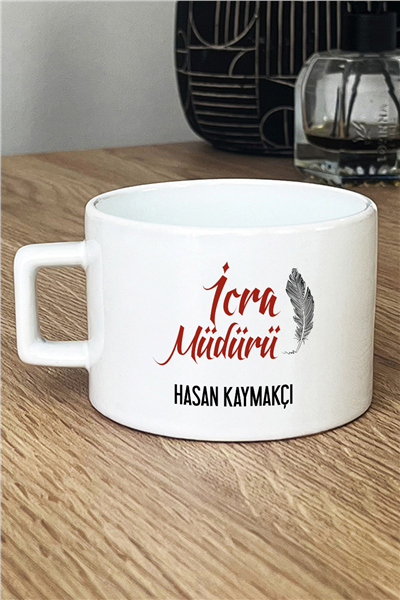 İcra Müdürü Kişiye Özel Lüks Fincan
