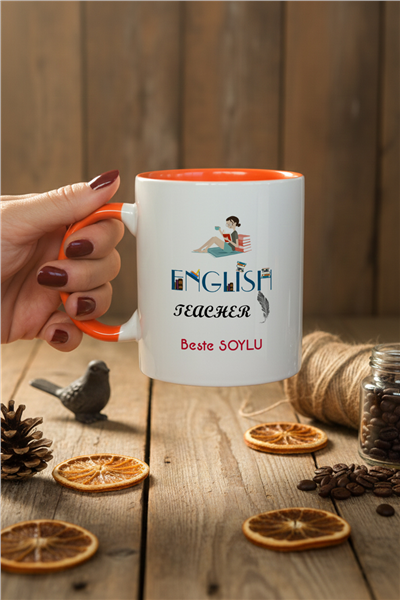 İngilizce Öğretmeni Kişiye Özel Kupa Bardak Standart