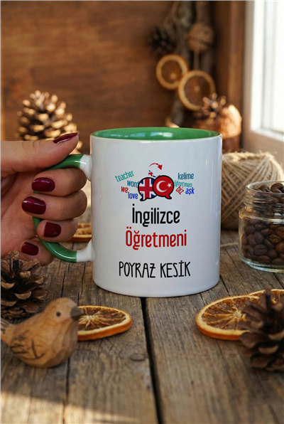 İngilizce Öğretmeni Kişiye Özel Kupa Bardak Standart