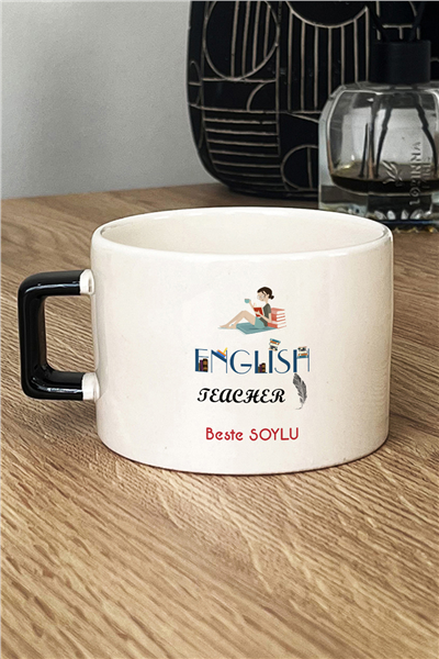 İngilizce Öğretmeni Kişiye Özel Lüks Fincan