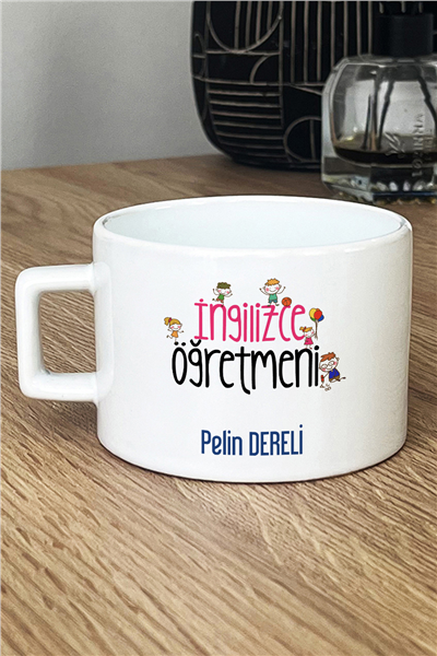 İngilizce Öğretmeni Kişiye Özel Lüks Fincan