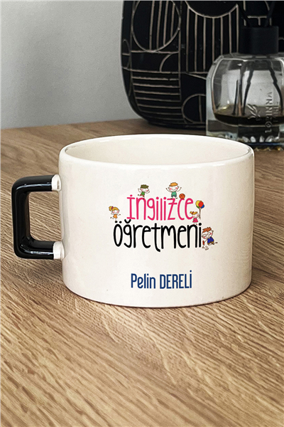 İngilizce Öğretmeni Kişiye Özel Lüks Fincan