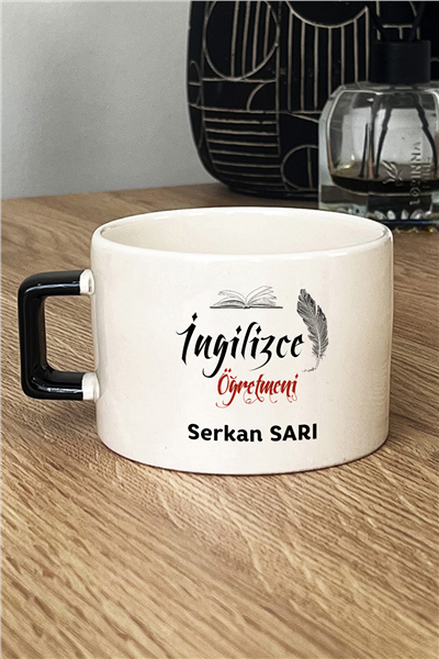 İngilizce Öğretmeni Kişiye Özel Lüks Fincan