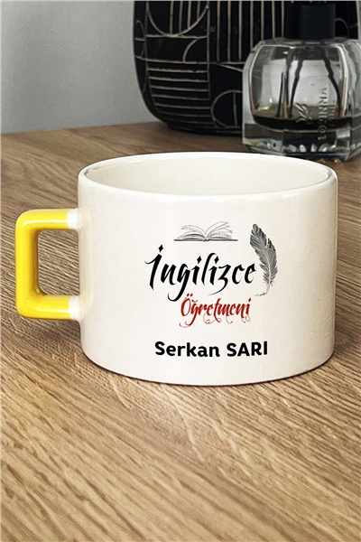 İngilizce Öğretmeni Kişiye Özel Lüks Fincan