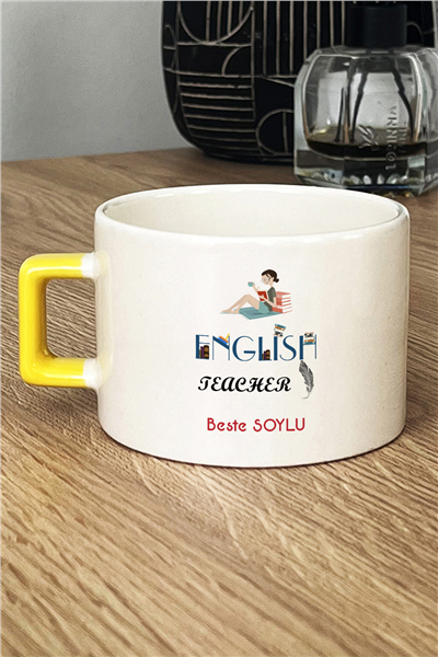 İngilizce Öğretmeni Kişiye Özel Lüks Fincan