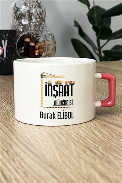 İnşaat Mühendisi Kişiye Özel Lüks Fincan