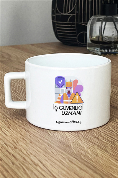 İş Güvenliği Uzmanı Kişiye Özel Lüks Fincan