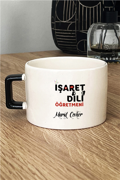 İşaret Dili Öğretmeni Kişiye Özel Lüks Fincan