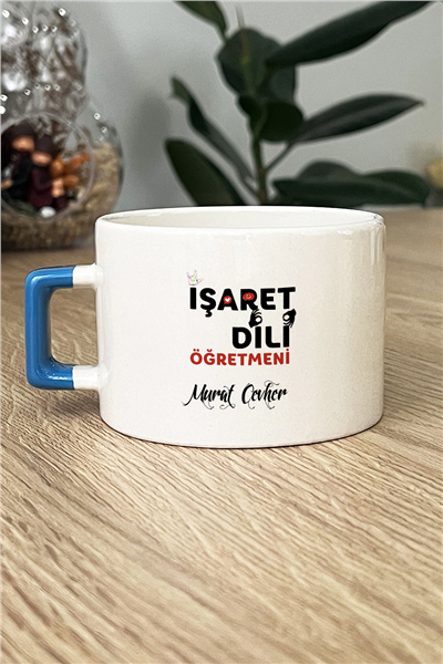 İşaret Dili Öğretmeni Kişiye Özel Lüks Fincan