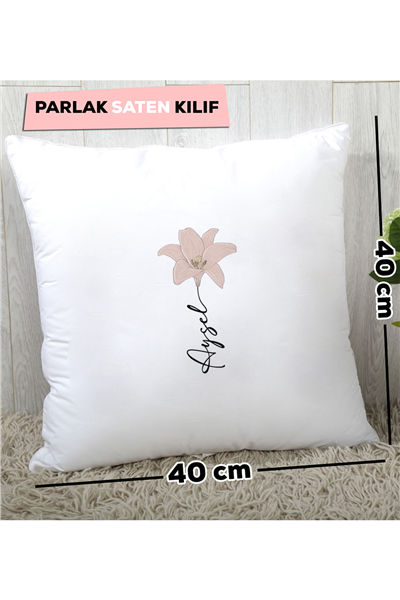 İsimli Lilyum Kişiye Özel Yastık