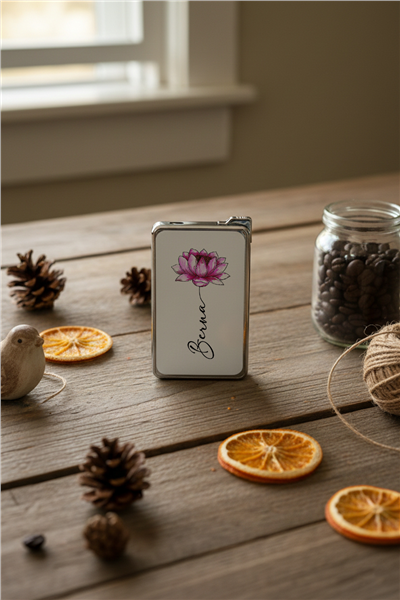 İsimli Nilüfer Kişiye Özel Çakmak