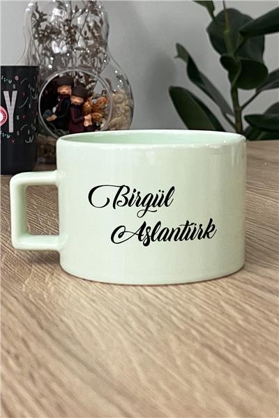 İsme Özel Kişiye Özel Lüks Pastel Fincan