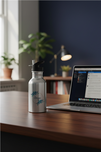 İsme Özel Kişiye Özel Pipetli Matara