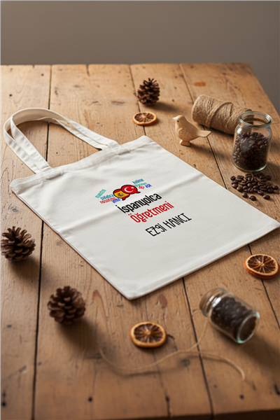 İspanyolca Öğretmeni Kişiye Özel Bez Çanta