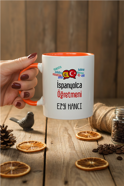 İspanyolca Öğretmeni Kişiye Özel Kupa Bardak Standart
