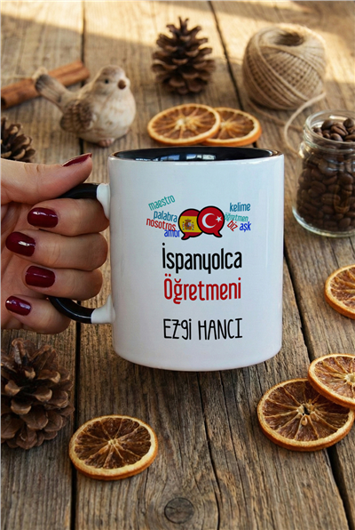 İspanyolca Öğretmeni Kişiye Özel Kupa Bardak Standart