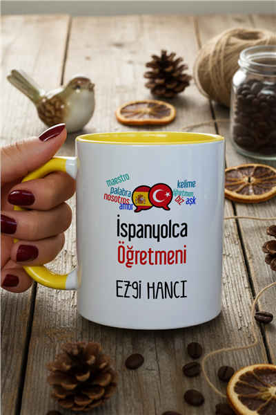 İspanyolca Öğretmeni Kişiye Özel Kupa Bardak Standart