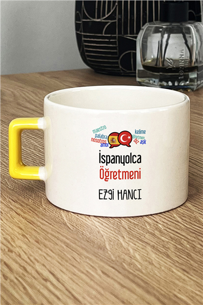 İspanyolca Öğretmeni Kişiye Özel Lüks Fincan