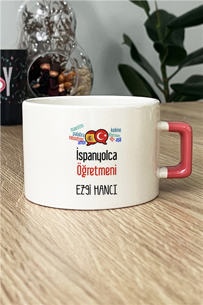 İspanyolca Öğretmeni Kişiye Özel Lüks Fincan