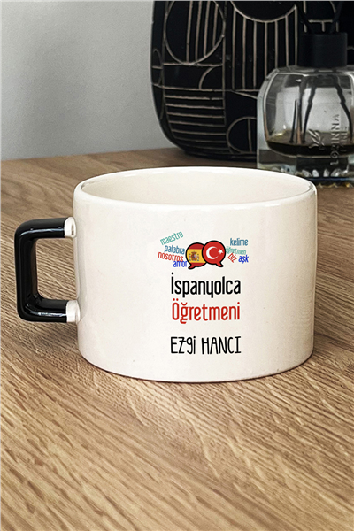 İspanyolca Öğretmeni Kişiye Özel Lüks Fincan