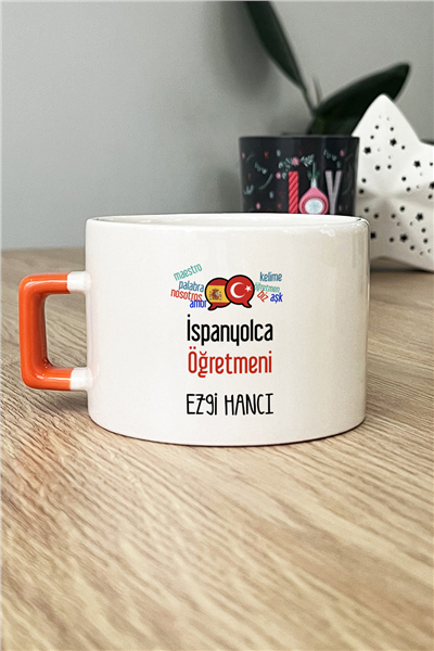İspanyolca Öğretmeni Kişiye Özel Lüks Fincan